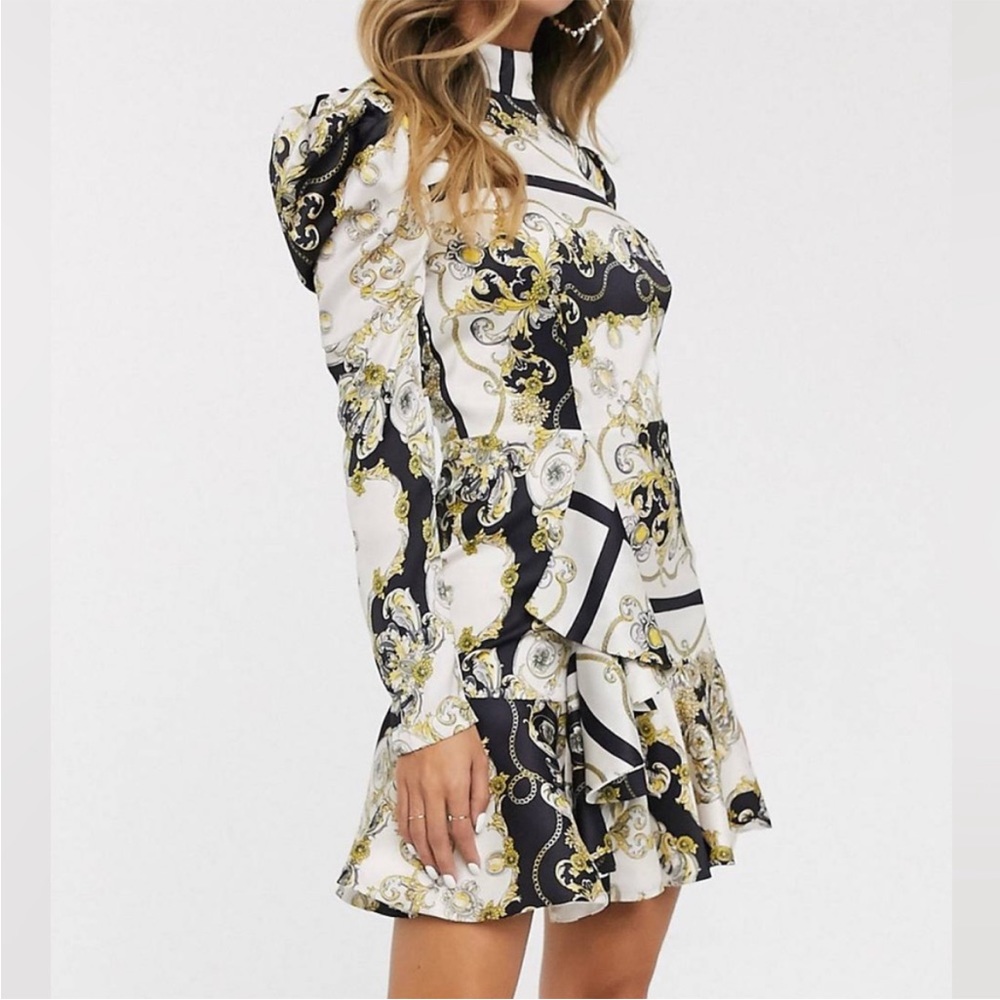 Long Sleeve Pattern Dress